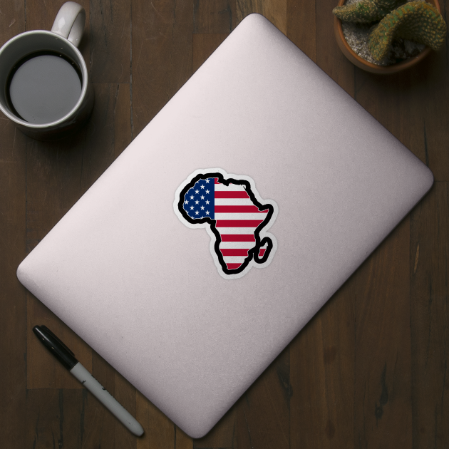 American Flag African by Shariss